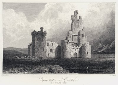 Zamek Courtstown, Co Kilkenny (rycina) autorstwa Samuel (after) Austin