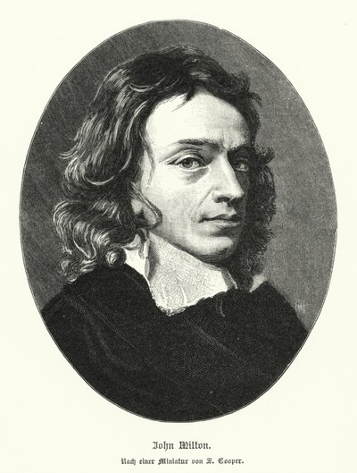 John Milton , angielski poeta (lito) autorstwa Samuel (after) Cooper