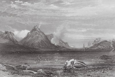 Australia: Stara stacja wielorybnicza (grawerunek) autorstwa Samuel (after) Prout