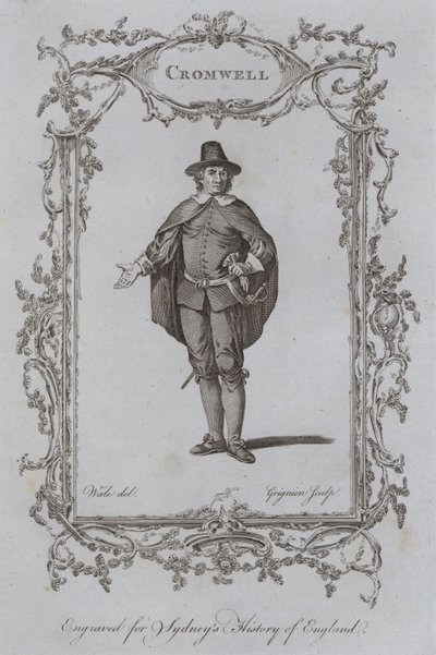 Cromwell (grawerowanie) autorstwa Samuel (after) Wale