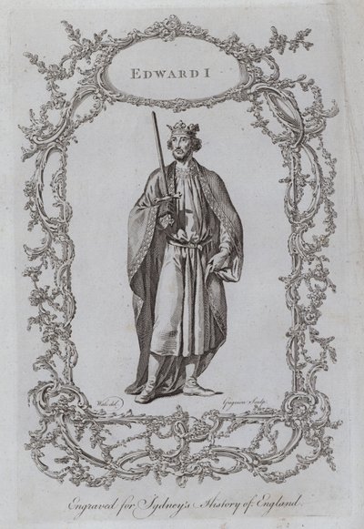 Edward I (grawerunek) autorstwa Samuel (after) Wale