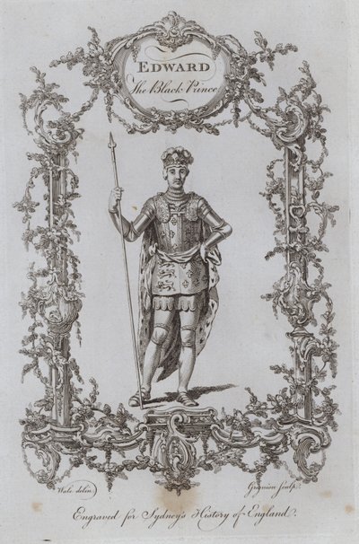 Edward Czarny Książę (rycina) autorstwa Samuel (after) Wale
