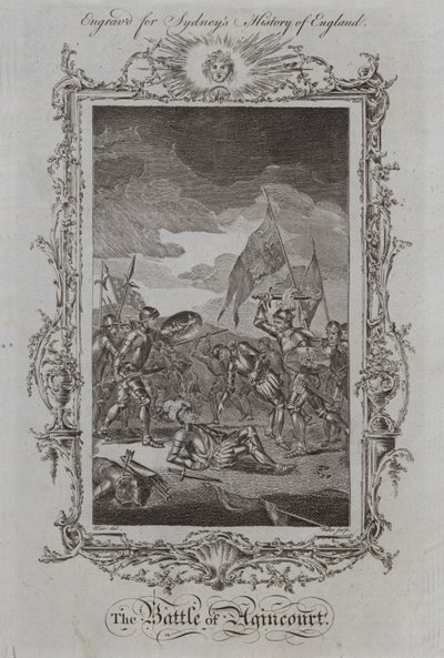 Bitwa pod Agincourt (rycina) autorstwa Samuel (after) Wale