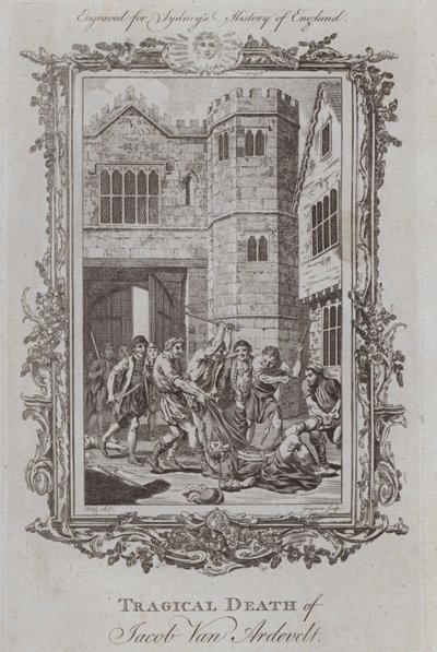 Tragiczna śmierć Jacoba Van Ardevelta (rycina) autorstwa Samuel (after) Wale