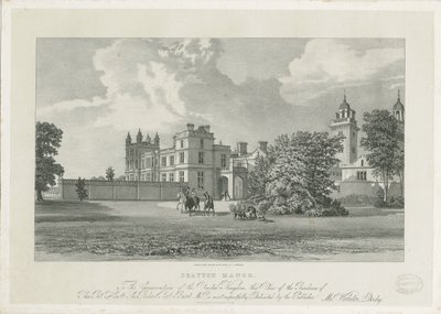 Drayton Bassett - „Drayton Manor” : litografia i [?XIX wiek] autorstwa Samuel A. Rayner