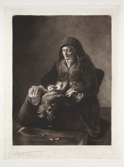 Matka Rembrandta, XIX-XX w. autorstwa Samuel Arlent Edwards