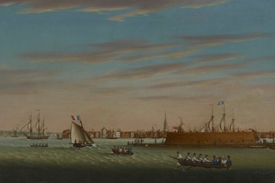 Widok na Charleston z portu autorstwa Samuel Barnard