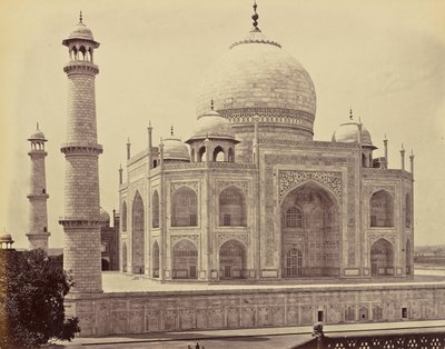 Agra; Tadź, z narożnika czworoboku autorstwa Samuel Bourne
