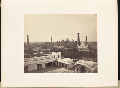 Lahore; widok z pałacu w forcie autorstwa Samuel Bourne