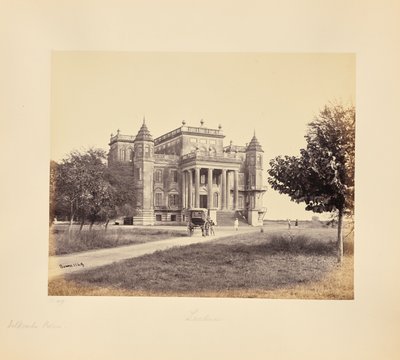 Lucknow; Pałac Dilkusha autorstwa Samuel Bourne