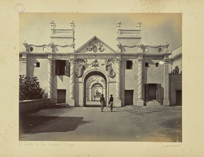 Lucknow; Brama Syreny, Kaiser Bagh autorstwa Samuel Bourne