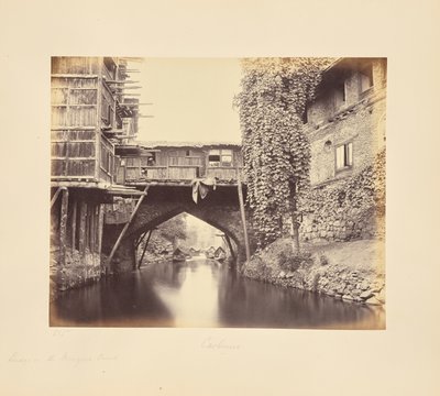 Srinagar; most na kanale Marqual autorstwa Samuel Bourne