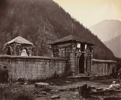 Świątynia w Naveshera, Kaszmir, Indie, 1864. autorstwa Samuel Bourne