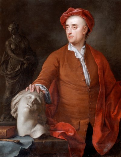 Portret Jana Michała Rysbracka, domniemany, XVIII w. autorstwa Samuel Buck