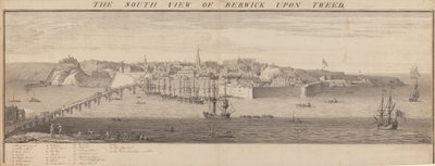 Południowy widok Berwick Upon Tweed autorstwa Samuel Buck