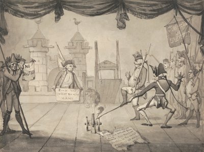Amfiteatralna wersja upadku Bastylii autorstwa Samuel Collings