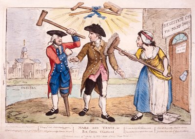 „Mars i Wenus, czyli skarcony Sir Cecil”, 1784 autorstwa Samuel Collings