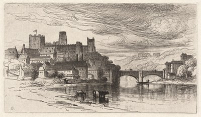 Durham, Anglia (Splendor Falls na murach zamkowych) autorstwa Samuel Colman