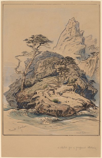 Point Lobos, Kalifornia autorstwa Samuel Colman