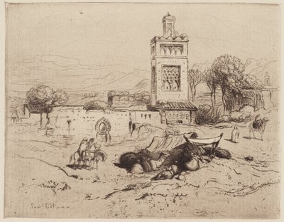 Ruiny meczetu, Tlemcen, Algieria autorstwa Samuel Colman
