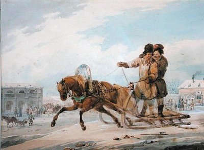 rosyjskie sanie autorstwa Samuel Colman