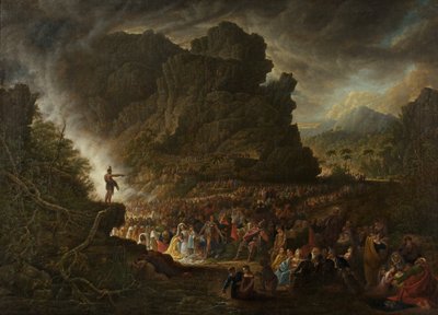 Głoszenie św. Jana na pustyni autorstwa Samuel Colman