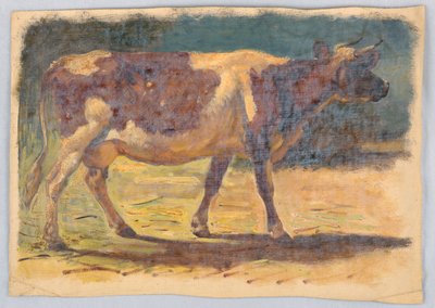 Badanie stojącej krowy autorstwa Samuel Colman