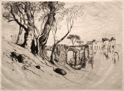 Drzewa oliwne Riwiery, 1884. autorstwa Samuel Colman