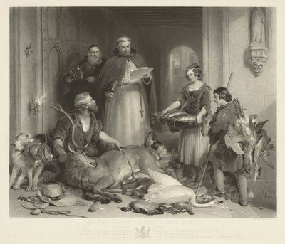 Opactwo Bolton w dawnych czasach. autorstwa Samuel Cousins