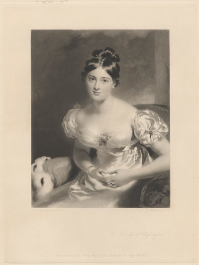 Hrabina Blessington autorstwa Samuel Cousins