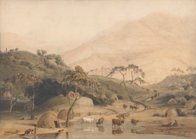 Wioska Kafrów autorstwa Samuel Daniell