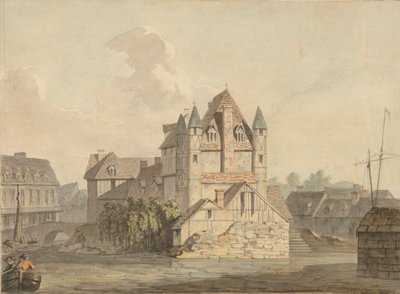 Koniec zrujnowanego mostu w Rouen autorstwa Samuel Davis