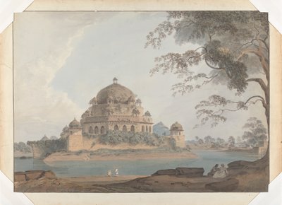 Widok grobowca Sher Shaha w Sasaram w Bihar autorstwa Samuel Davis