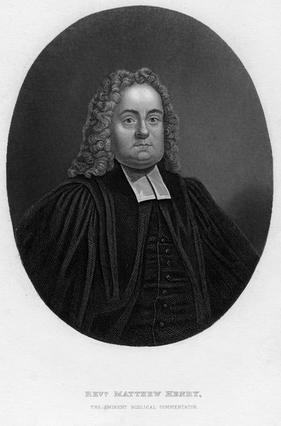 Matthew Henry 1662-1714, angielski komentator biblijny i duchowny, XIX wiek. autorstwa Samuel Freeman