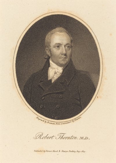 Robert Thornton, lek. autorstwa Samuel Freeman after William John Newton