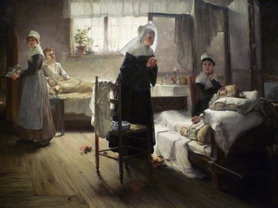 Evangeline odkrywa w szpitalu swojego narzeczonego autorstwa Samuel G. Richards