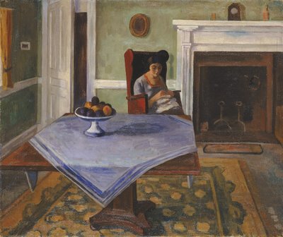 Wnętrze Zagrody, ca. 1924. autorstwa Samuel Halpert