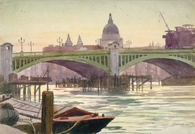Most Southwark, Londyn, 1930 autorstwa Samuel Harry Hancock