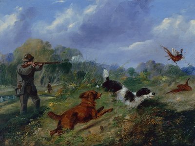 Strzelanie do bażantów (olej) autorstwa Samuel Henry Alken
