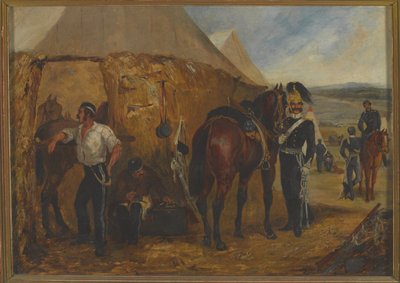 6. Gwardia Dragonów w Chobham Camp, 14 czerwca-25 sierpnia 1853 r. autorstwa Samuel Henry Alken