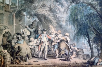 Sierżant Poborowy, XVIII wiek autorstwa Samuel Hieronymous Grimm
