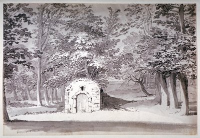 Lodowisko lub kanał w Greenwich Park, Londyn, 1772 autorstwa Samuel Hieronymus Grimm