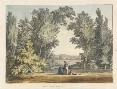 Między Chiswick a Brentford autorstwa Samuel Hieronymus Grimm