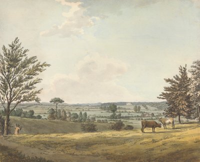 Englefield House, polonês Berkshire autorstwa Samuel Hieronymus Grimm