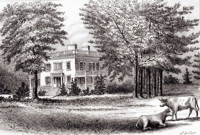 Hamilton Grange, ze Starego Nowego Jorku, tom I, 1802 autorstwa Samuel Hollyer