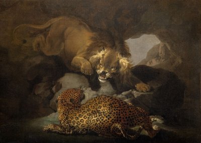 Lew i lampart, 1820. autorstwa Samuel Howitt