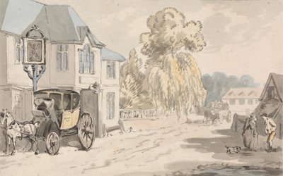 Jeźdźcy przed karczmą autorstwa Samuel Howitt