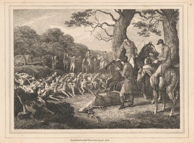 Polowanie na jelenie autorstwa Samuel Howitt