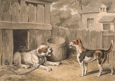 Psotny pies autorstwa Samuel Howitt