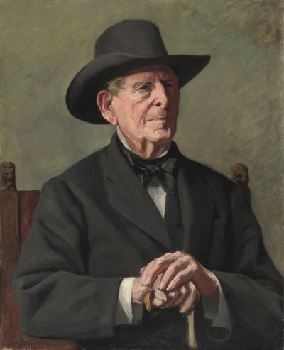 Portret „Starego kapitana morza” autorstwa Samuel Isham